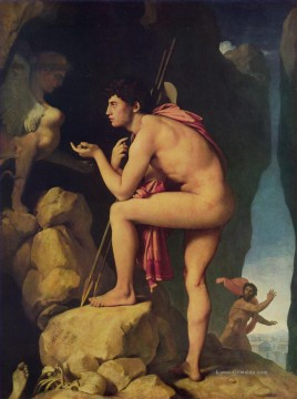 Oedipus und die Sphinx Nacktheit Jean Auguste Dominique Ingres Ölgemälde